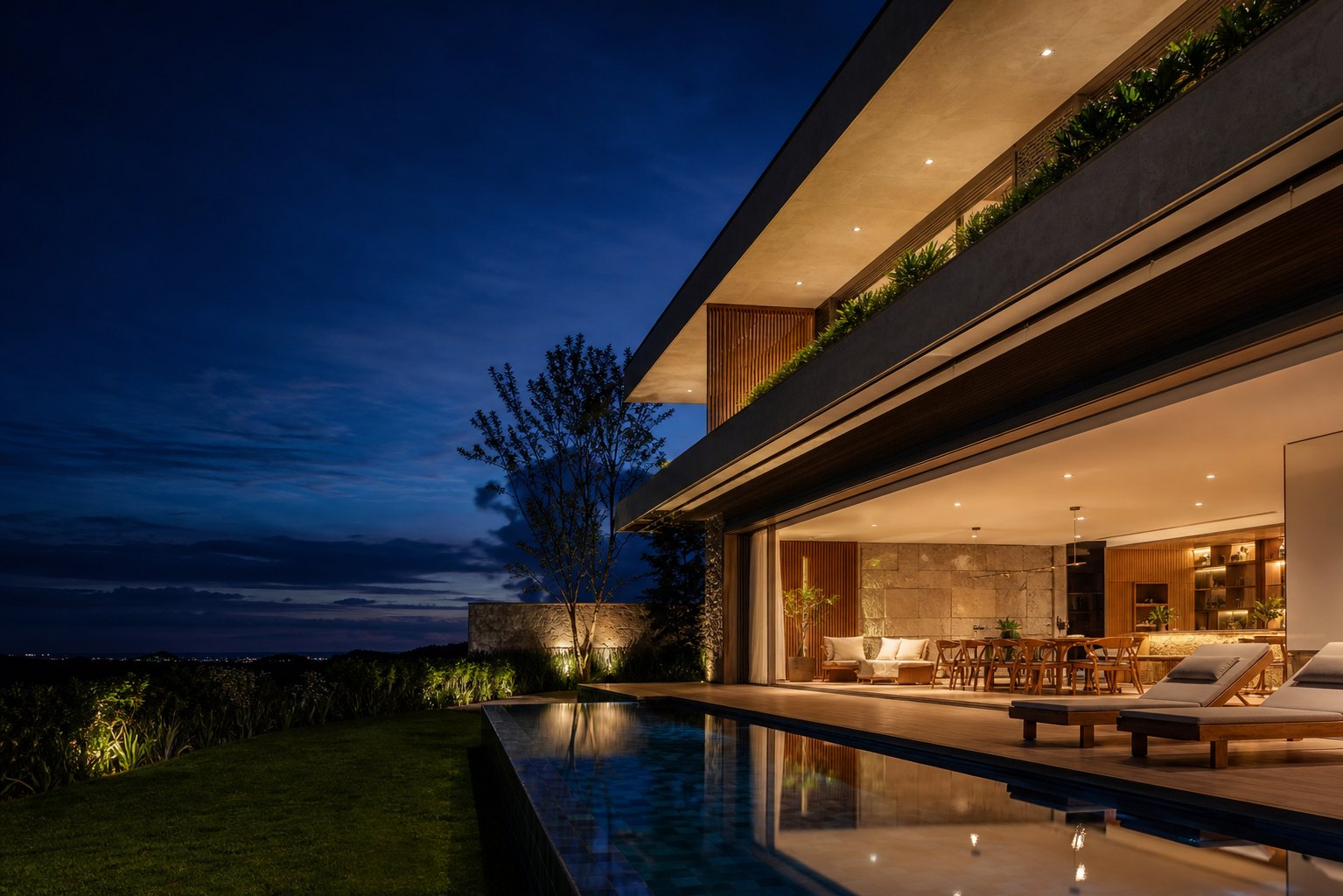 Arquitetura residencial contemporânea; imagem ilustrativa